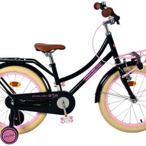 Volare | Meisjes Kinderfiets Excellent, 18 inch, Zwart