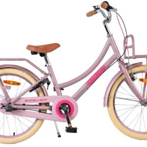 Volare | Meisjes Kinderfiets Excellent, 20 inch, Mat Roze, 3 versnellingen