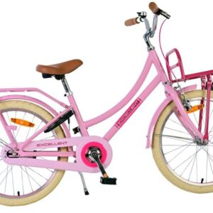 Volare | Meisjes Kinderfiets Excellent, 20 inch, Roze, 3 versnellingen