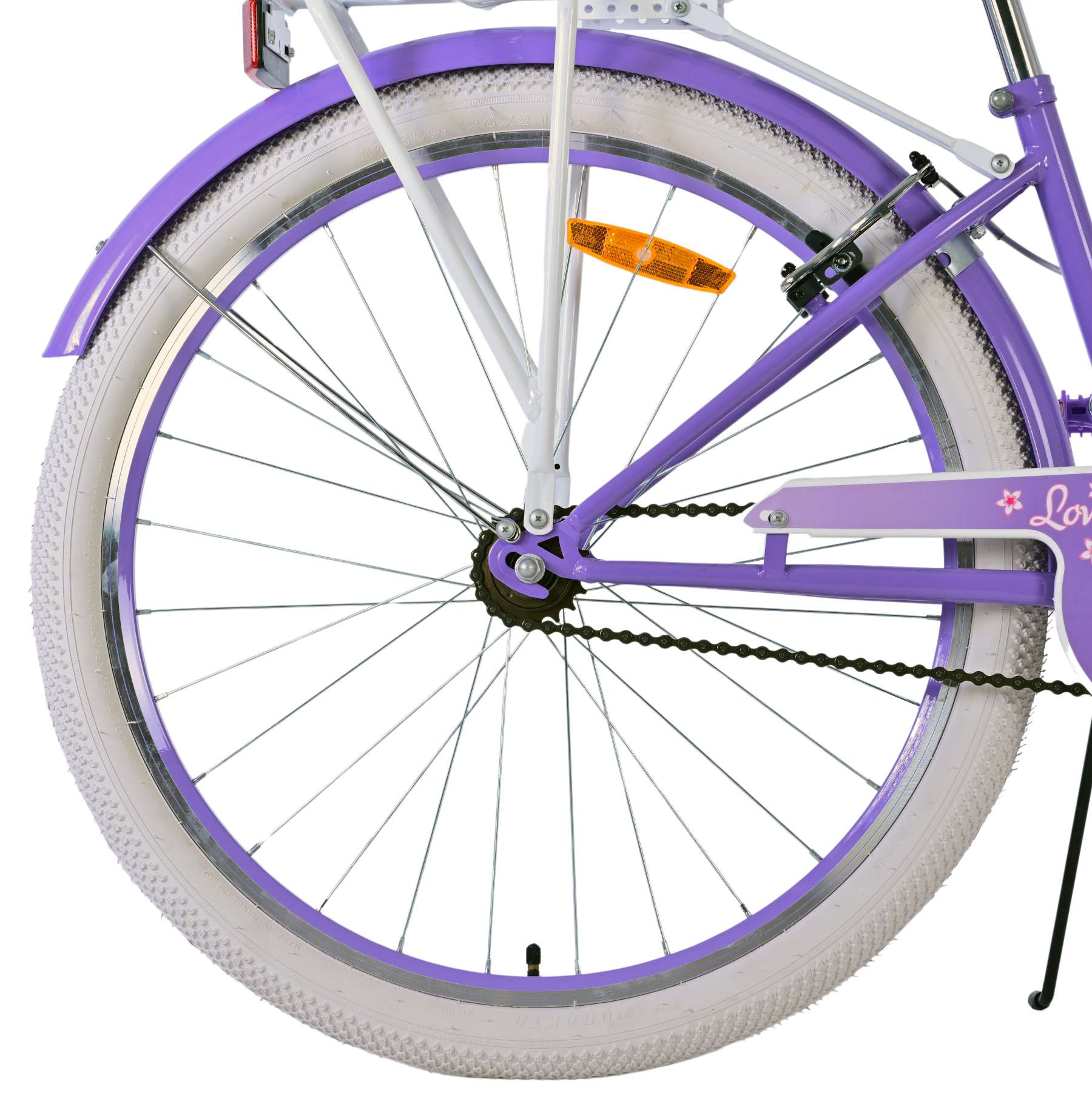 Volare | Meisjes Kinderfiets Lovely, 26 inch, Paars, Twee handremmen - Afbeelding 2