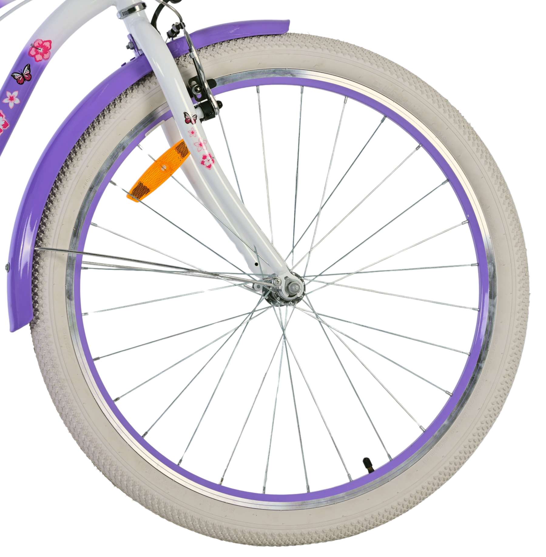 Volare | Meisjes Kinderfiets Lovely, 26 inch, Paars, Twee handremmen - Afbeelding 3
