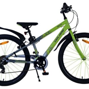Volare | Jongens Kinderfiets Rocky, 24 inch, Groen, 7 speed