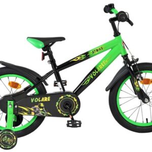 Volare | Jongens Kinderfiets Strike, 16 inch, Zwart Groen