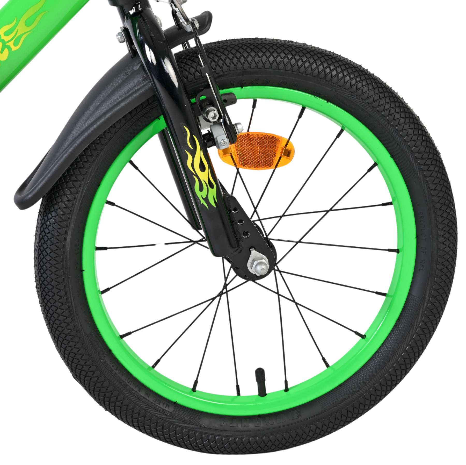 Volare | Jongens Kinderfiets Strike, 16 inch, Zwart Groen - Afbeelding 3
