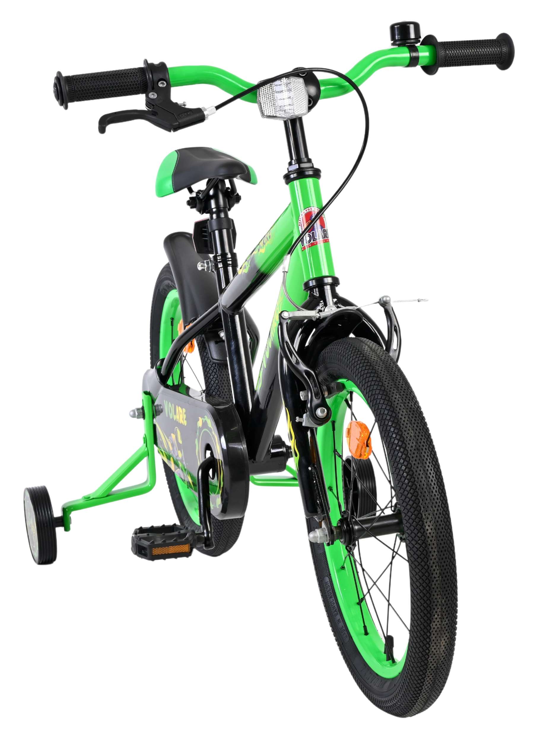 Volare | Jongens Kinderfiets Strike, 16 inch, Zwart Groen - Afbeelding 5