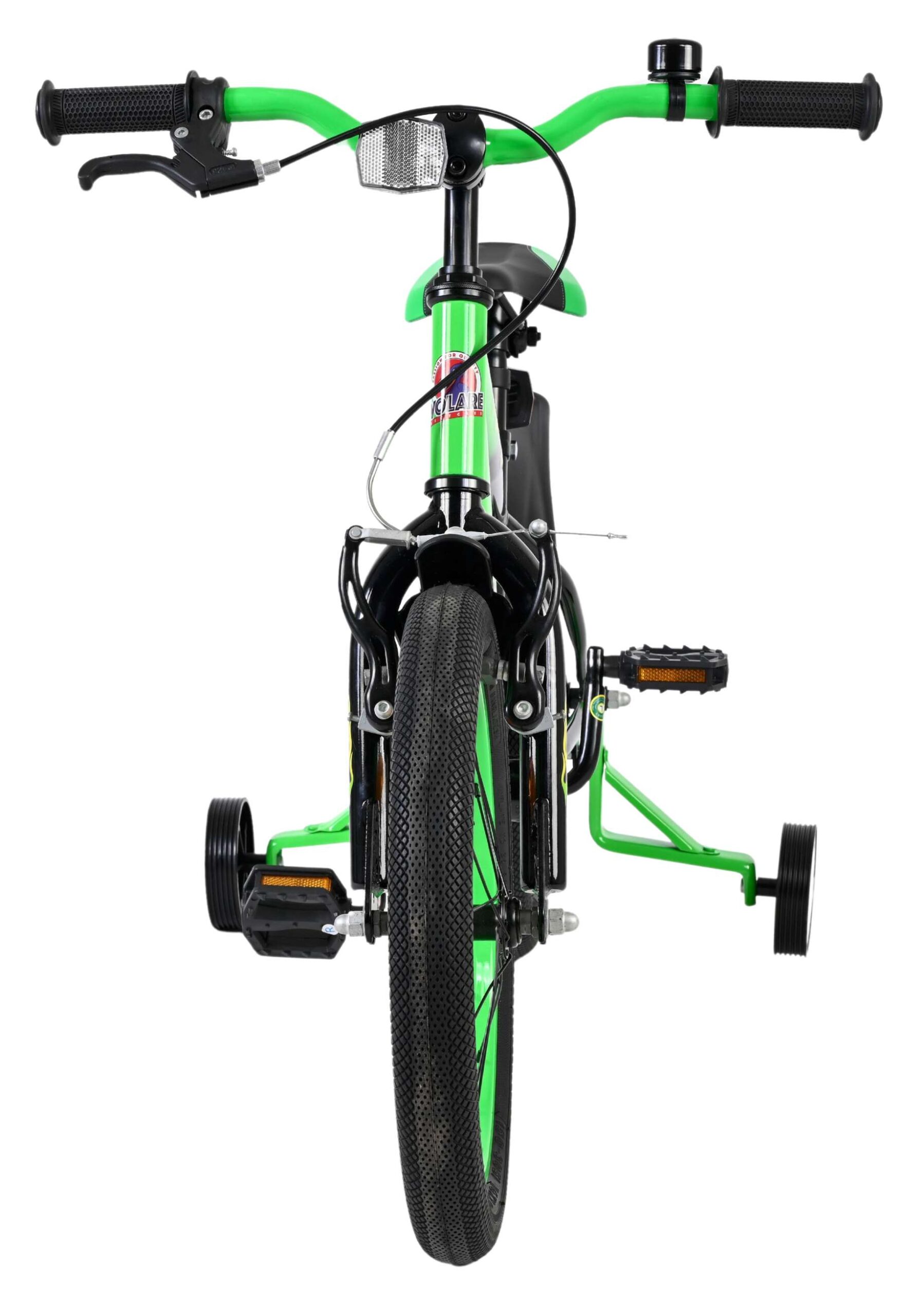 Volare | Jongens Kinderfiets Strike, 16 inch, Zwart Groen - Afbeelding 6