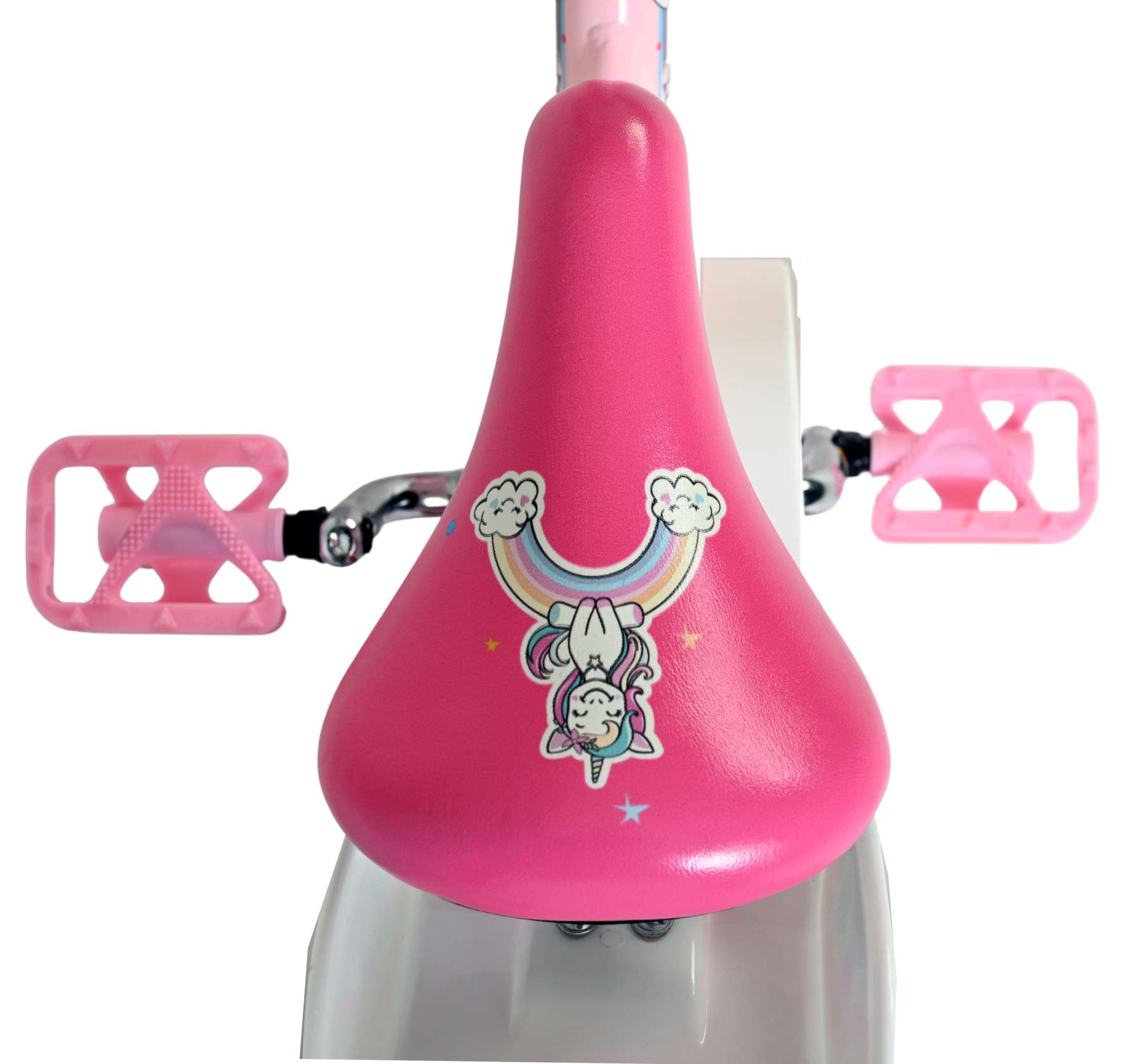 Volare | Meisjes Kinderfiets Unicorn, 12 inch, Roze - Afbeelding 4