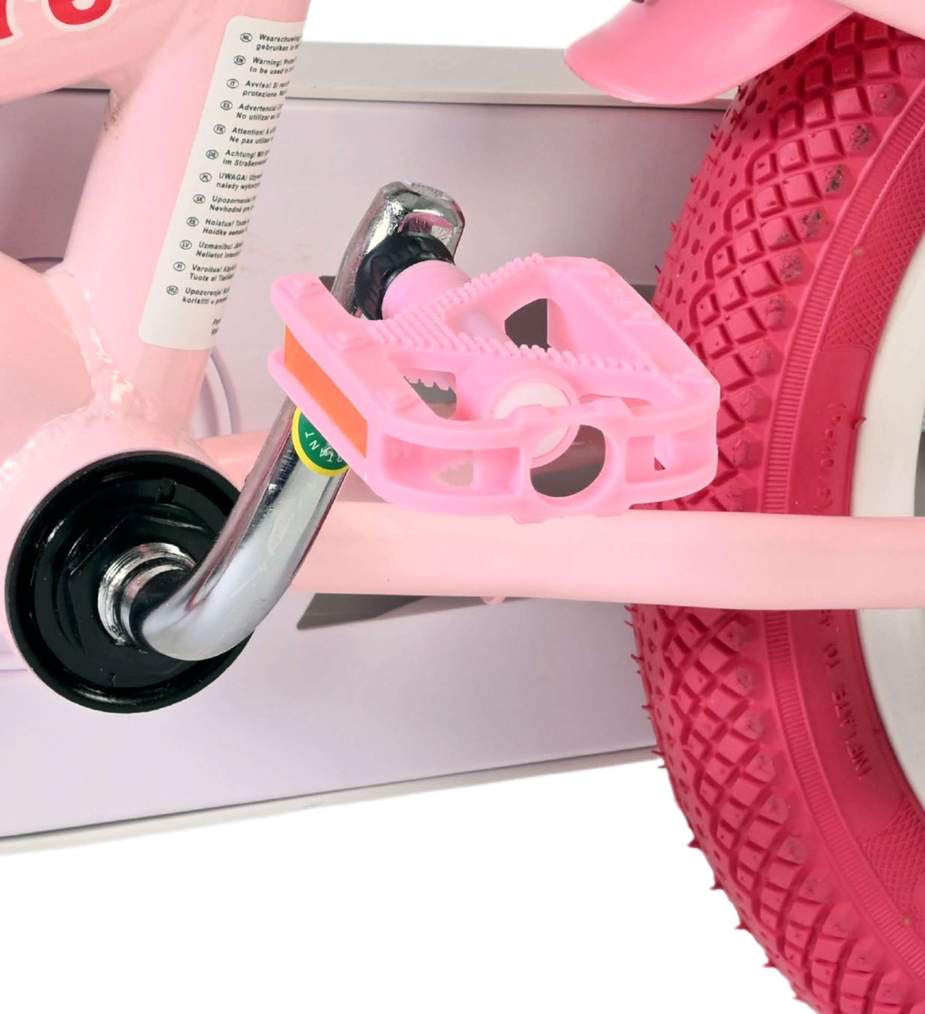 Volare | Meisjes Kinderfiets Unicorn, 12 inch, Roze - Afbeelding 9