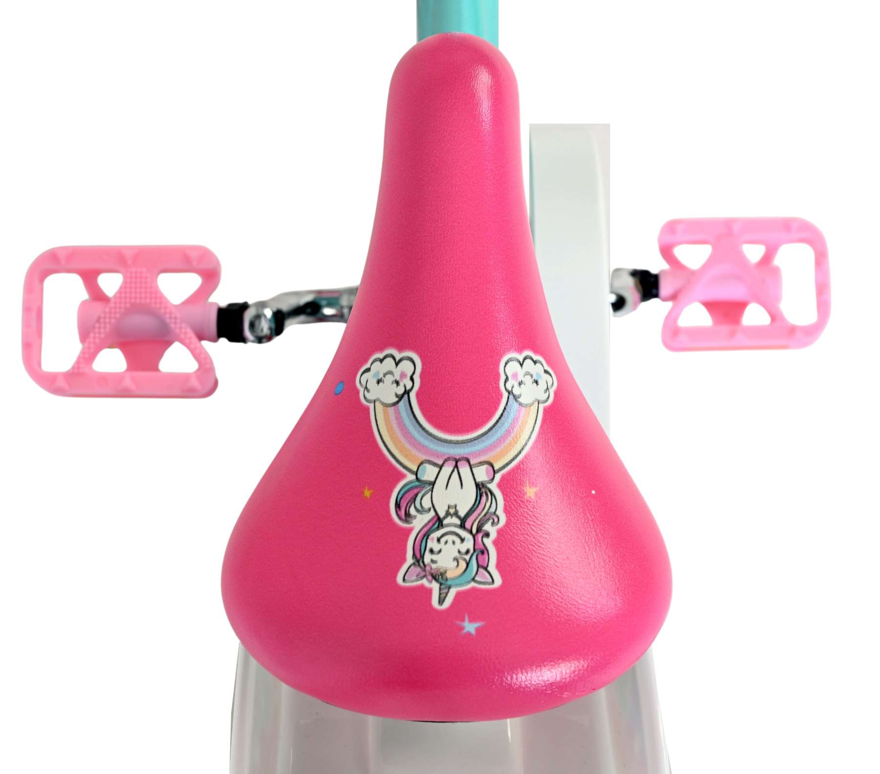 Volare | Meisjes Kinderfiets Unicorn, 14 inch, Groen - Afbeelding 4