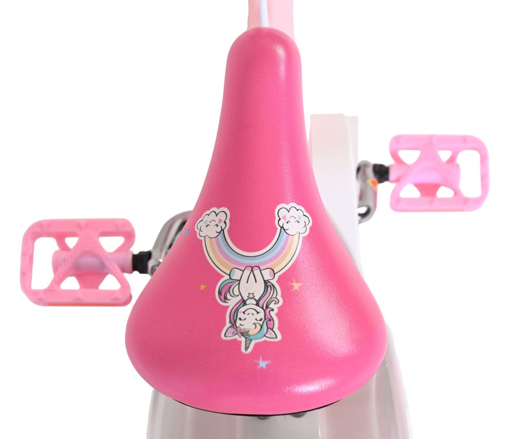 Volare | Meisjes Kinderfiets Unicorn, 14 inch, Roze, Twee Handremmen - Afbeelding 4