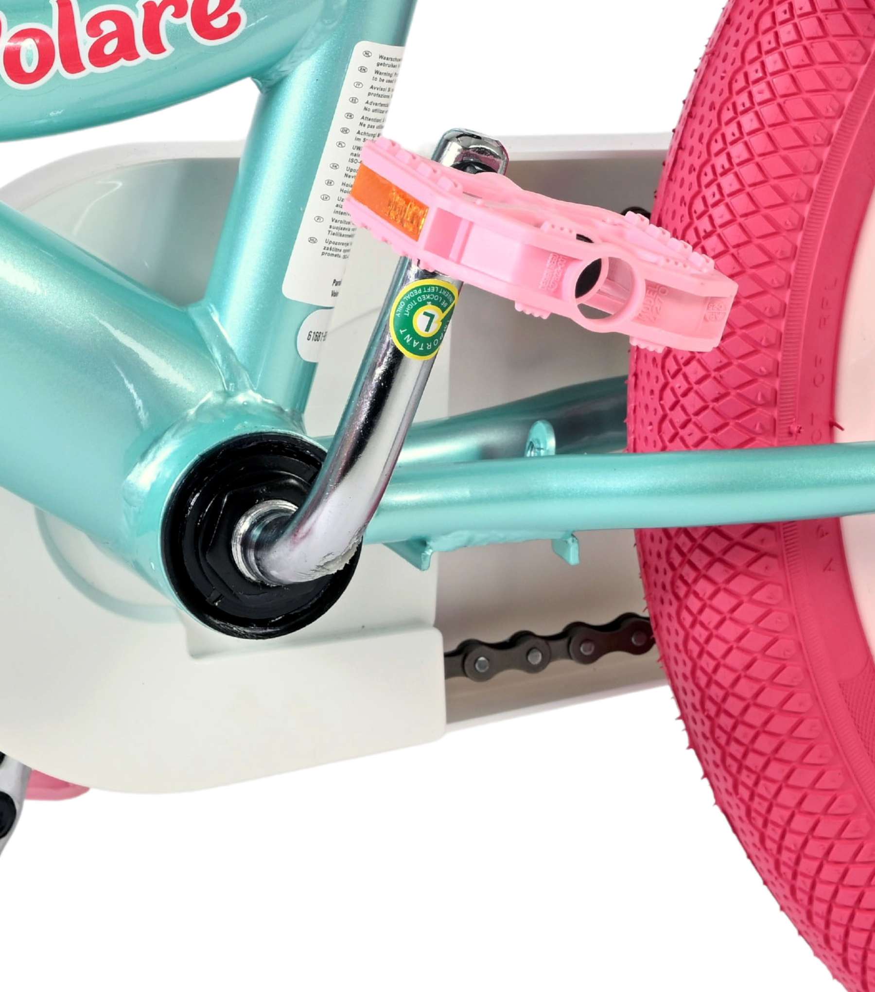 Volare | Meisjes Kinderfiets Unicorn, 16 inch, Groen - Afbeelding 9