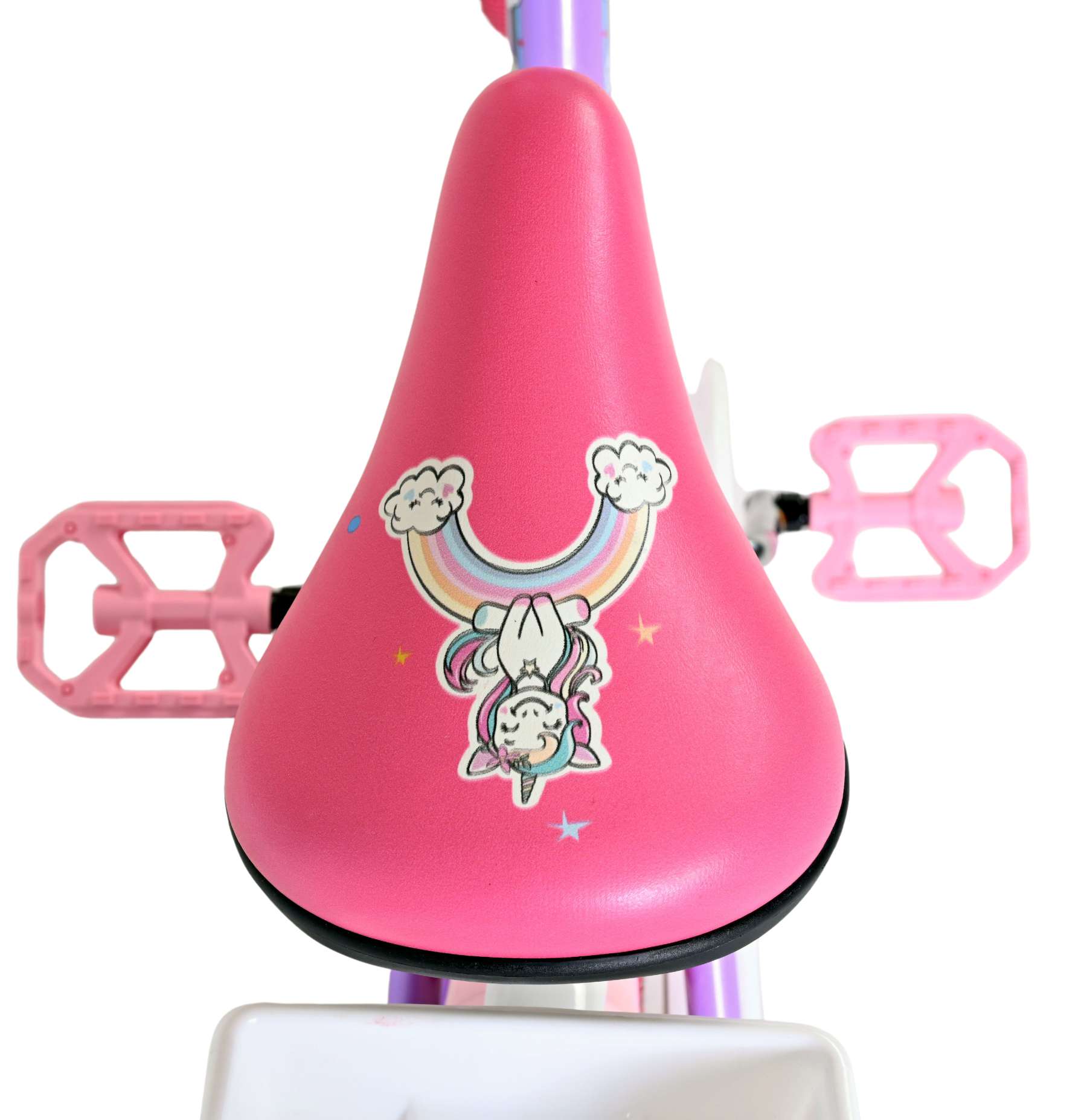 Volare | Meisjes Kinderfiets Unicorn, 16 inch, Paars - Afbeelding 4