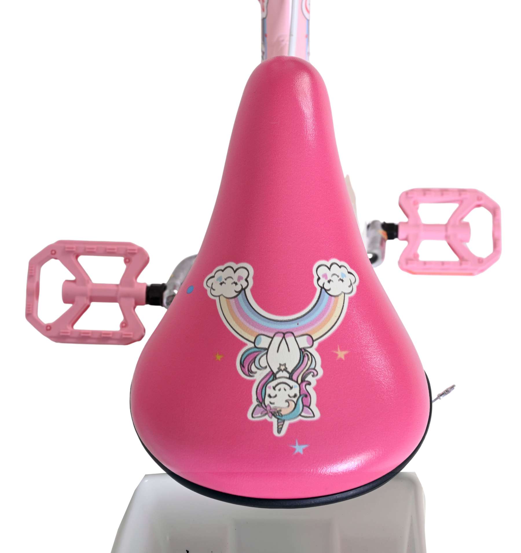 Volare | Meisjes Kinderfiets Unicorn, 16 inch, Roze, Twee Handremmen - Afbeelding 4