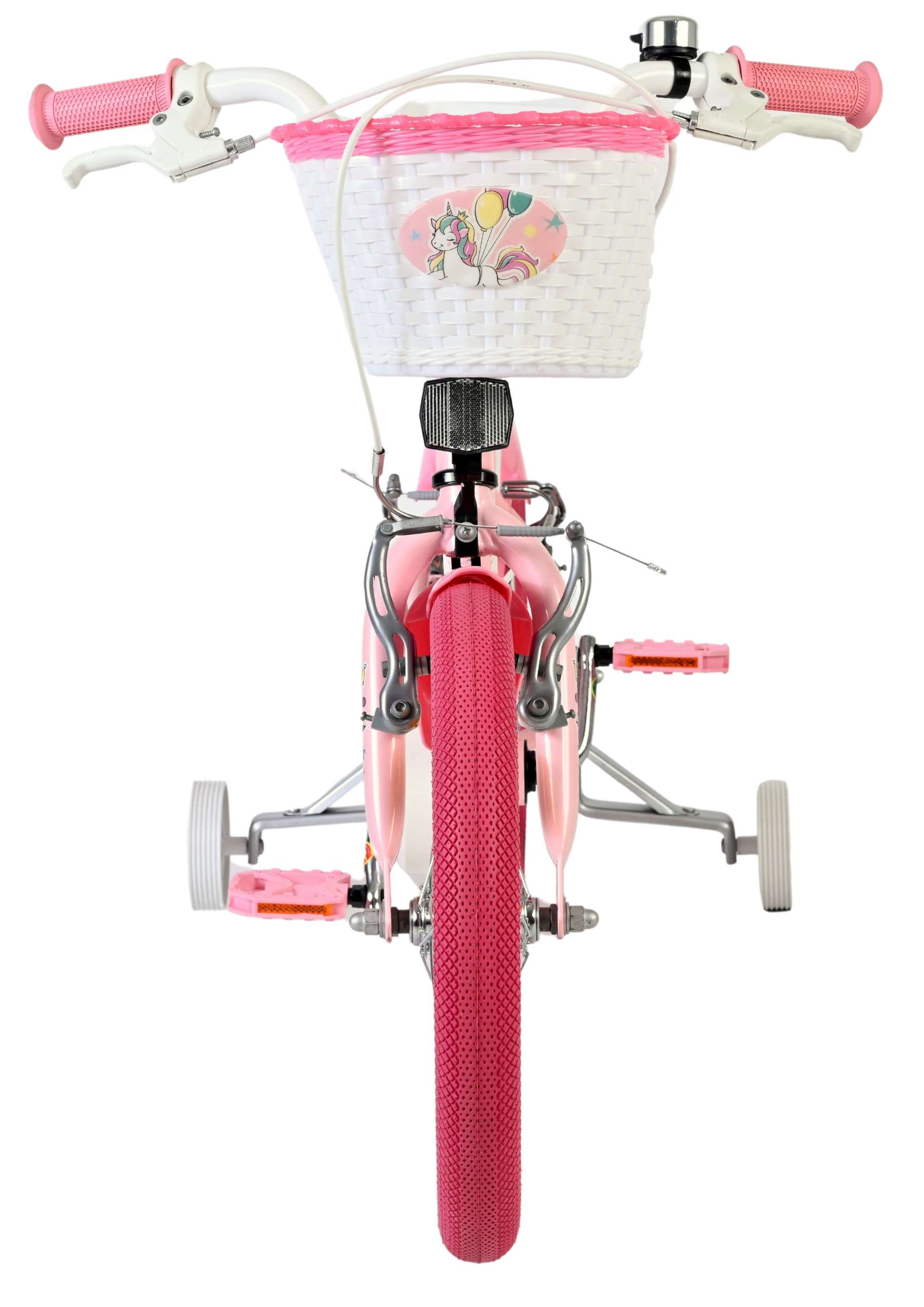 Volare | Meisjes Kinderfiets Unicorn, 16 inch, Roze, Twee Handremmen - Afbeelding 6
