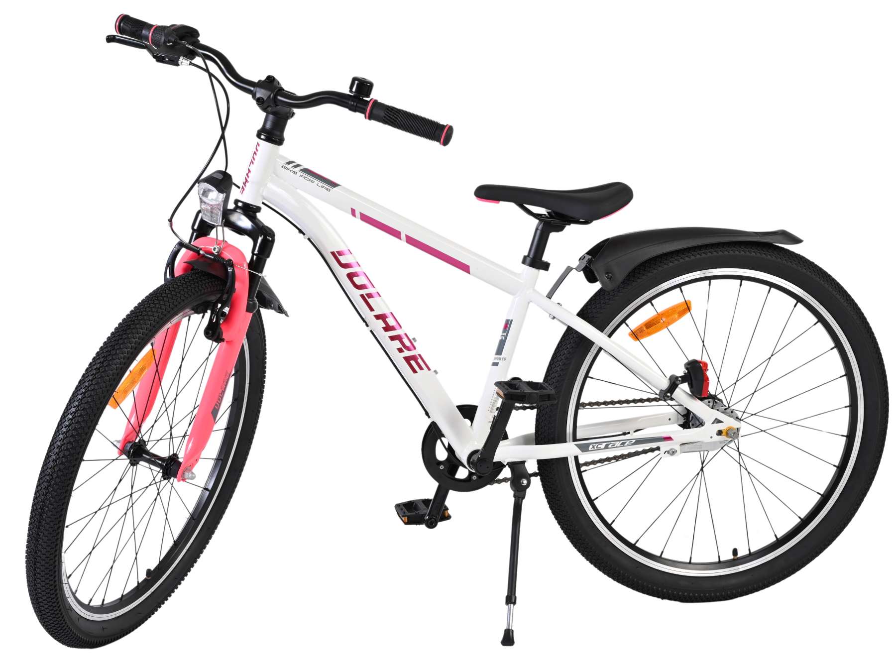 Volare XC Race Kinderfiets - 24 inch - Nexus 3 - Wit/Roze - Afbeelding 9