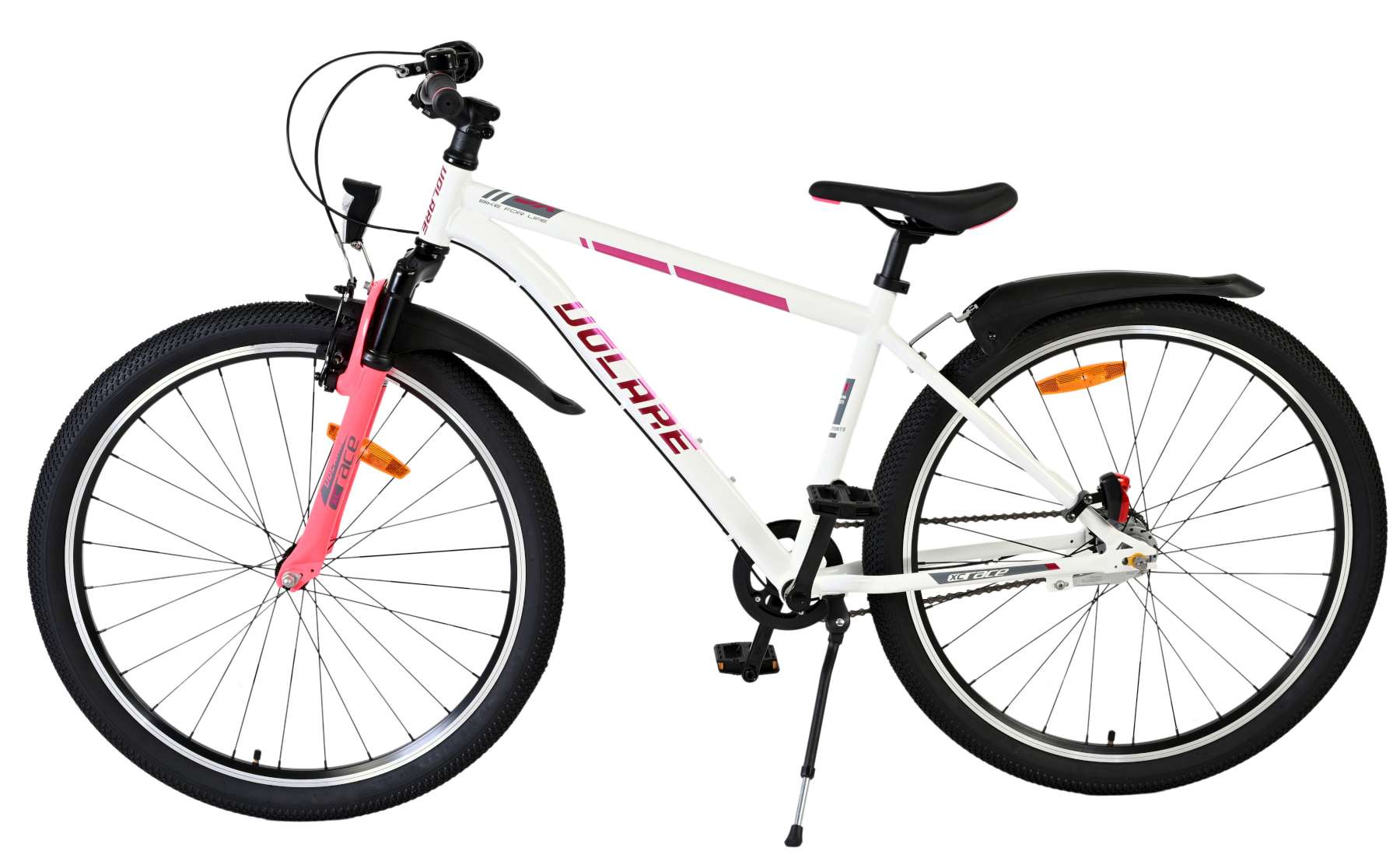 Volare XC Race Kinderfiets - 26 inch - Nexus 3 - Wit/Roze - Afbeelding 8