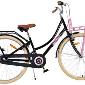 Volare | Meisjes Kinderfiets Excellent, 26 inch, Zwart, 3 versnellingen